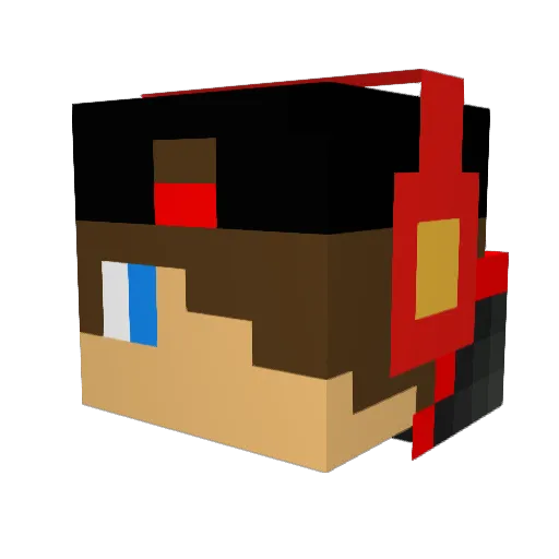 spiderplayer123 Minecraft avatar head, 3D render