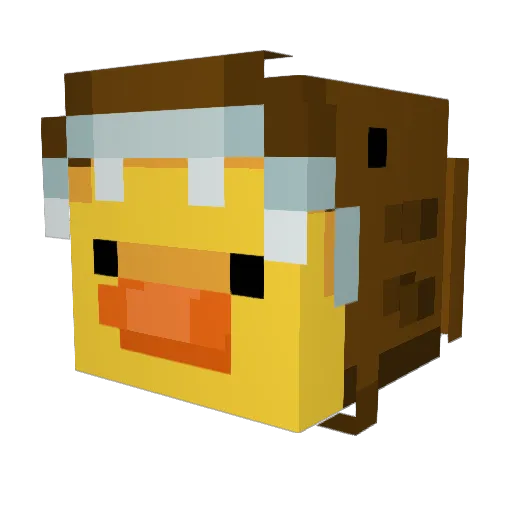 spiderplugxx Minecraft avatar head, 3D render