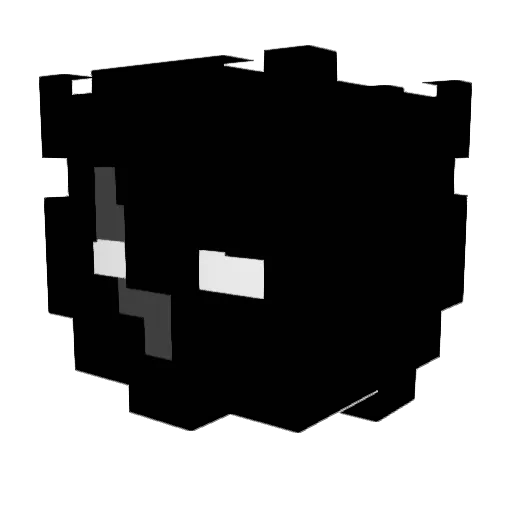 spidersheet Minecraft avatar head, 3D render
