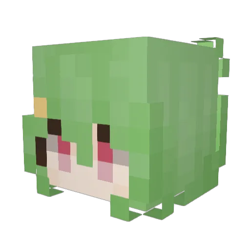 spidersoups Minecraft avatar head, 3D render