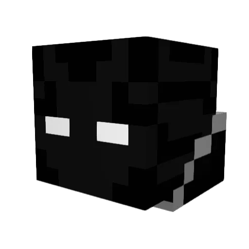 spidervids Minecraft avatar head, 3D render