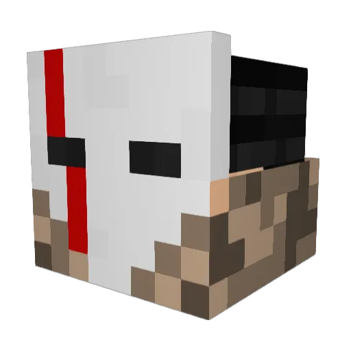 spiderzombie Minecraft avatar head, 3D render