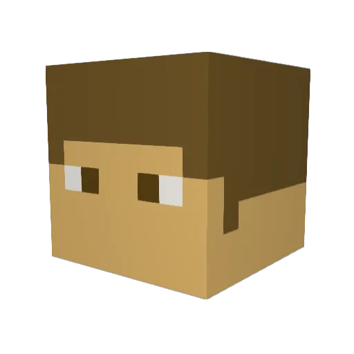 spidey456 Minecraft avatar head, 3D render