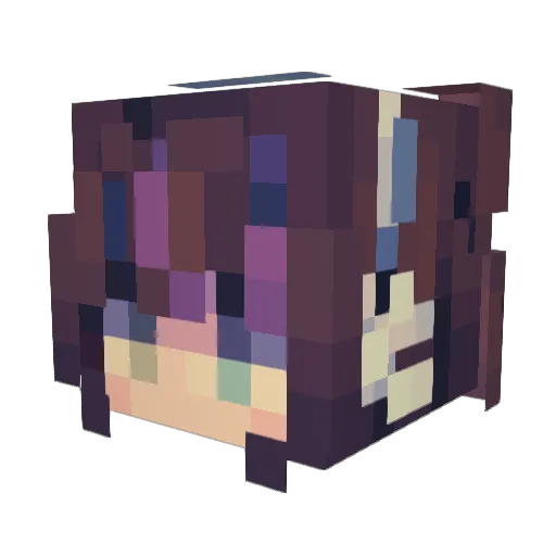 spideybee Minecraft avatar head, 3D render