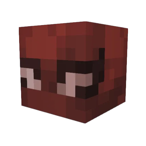 spideygun Minecraft avatar head, 3D render
