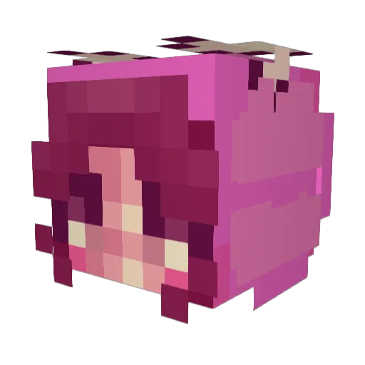 spideysuits Minecraft avatar head, 3D render
