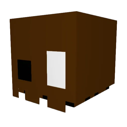 spidynew Minecraft avatar head, 3D render