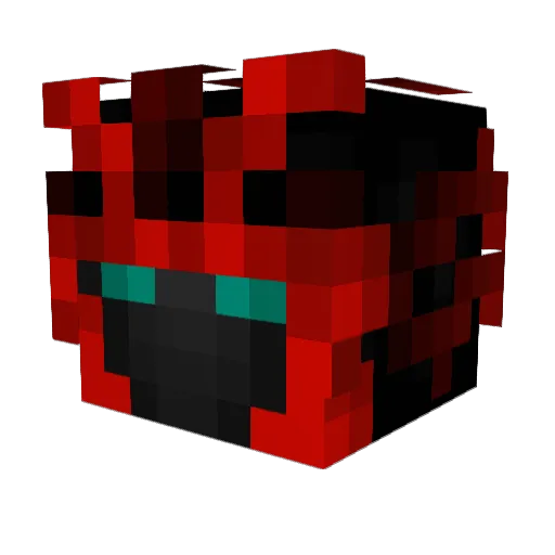 spielgott Minecraft avatar head, 3D render