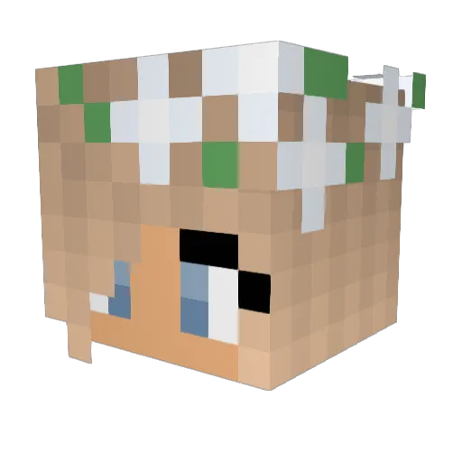 spiewajaca__ Minecraft avatar head, 3D render