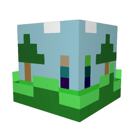 spike2530 Minecraft avatar head, 3D render