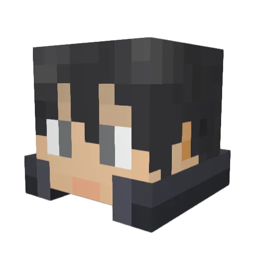 spikefang Minecraft avatar head, 3D render