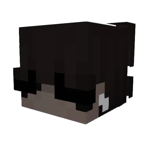 spikeloko Minecraft avatar head, 3D render