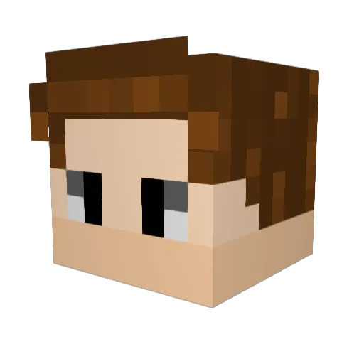 spikeymo Minecraft avatar head, 3D render