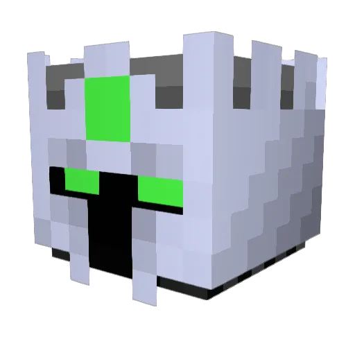 spindock Minecraft avatar head, 3D render