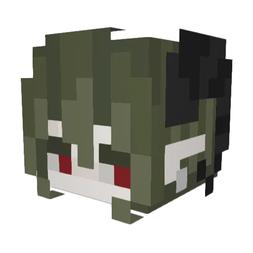 spinebone Minecraft avatar head, 3D render