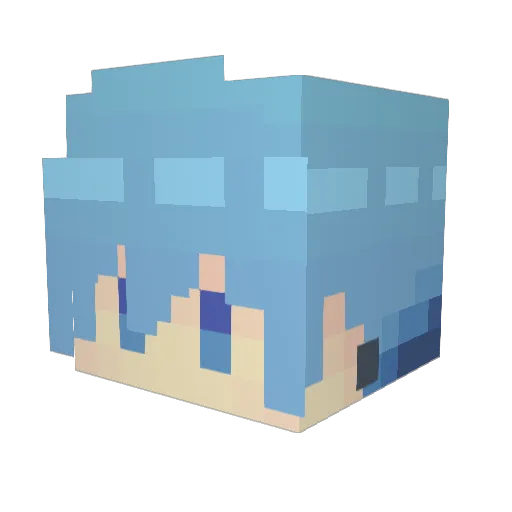 spinel4666 Minecraft avatar head, 3D render