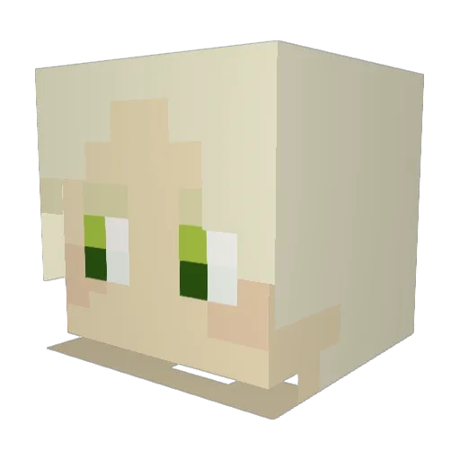 spingyOWO Minecraft avatar head, 3D render
