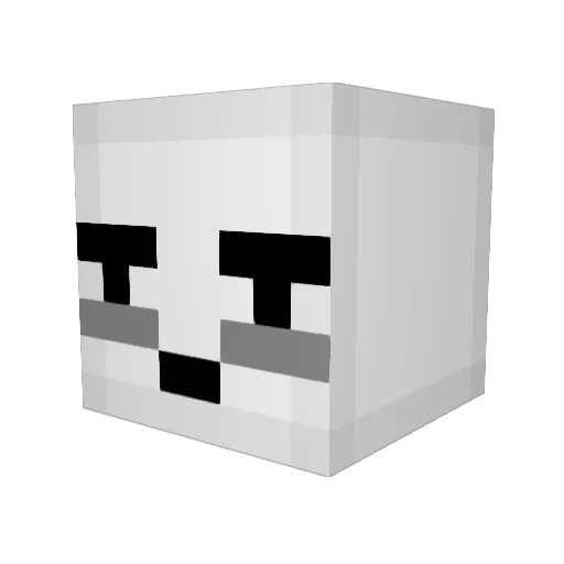 spinia Minecraft avatar head, 3D render