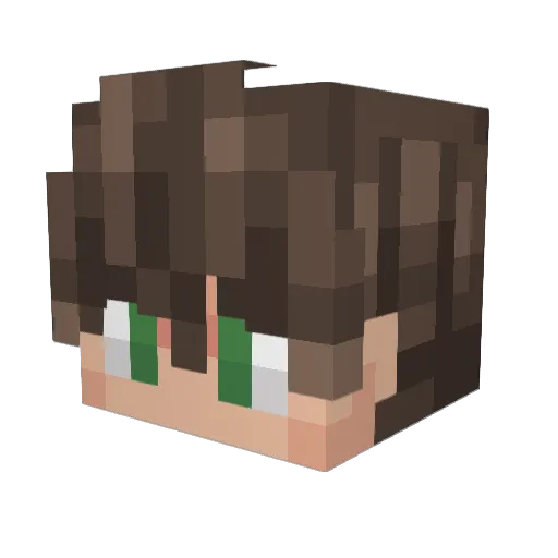spinnt Minecraft avatar head, 3D render