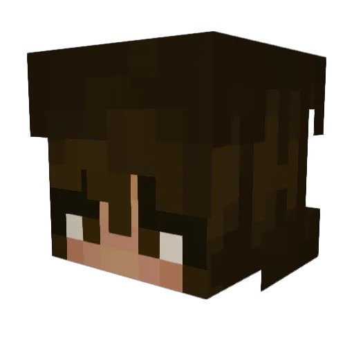 spinosaerin Minecraft avatar head, 3D render