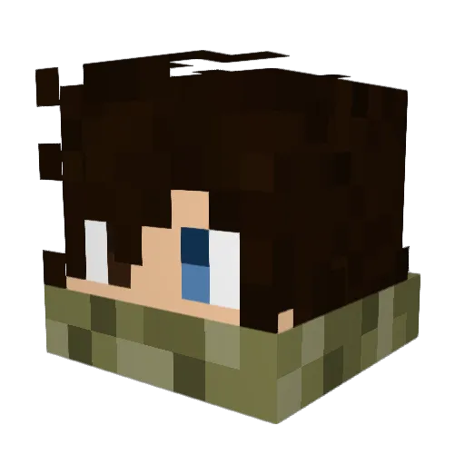 spinowolf Minecraft avatar head, 3D render