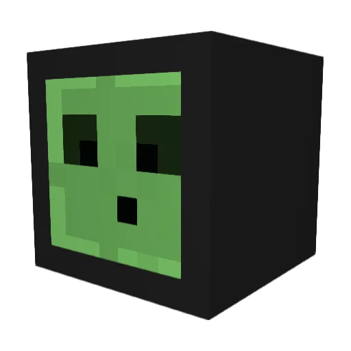 spipie Minecraft avatar head, 3D render