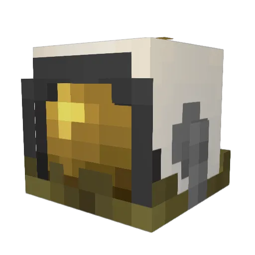 spiralbound_ Minecraft avatar head, 3D render