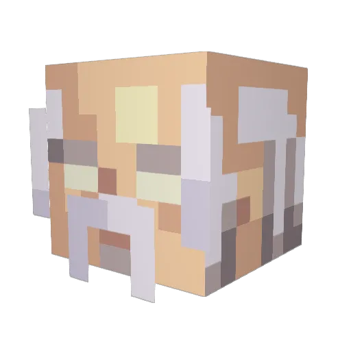 spiralprogram Minecraft avatar head, 3D render