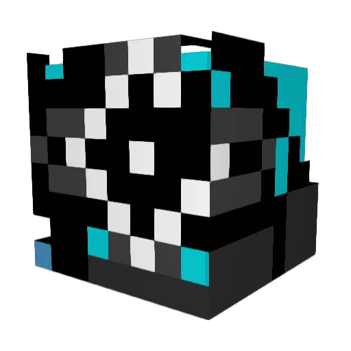 spiralsilk Minecraft avatar head, 3D render