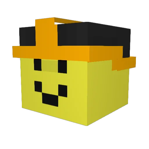 spirit_duo Minecraft avatar head, 3D render