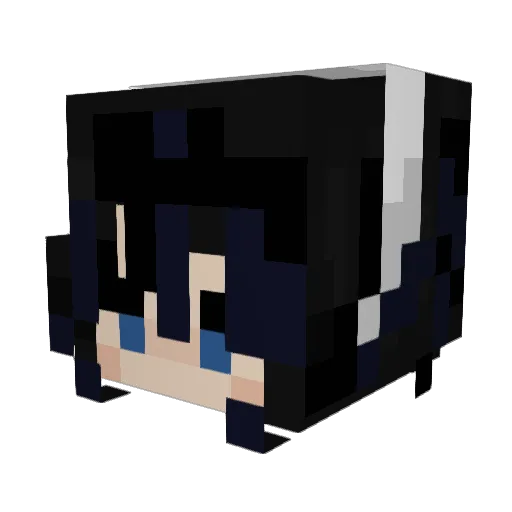 spiritandbone Minecraft avatar head, 3D render
