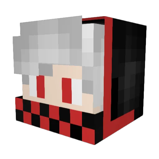 spiritclean Minecraft avatar head, 3D render