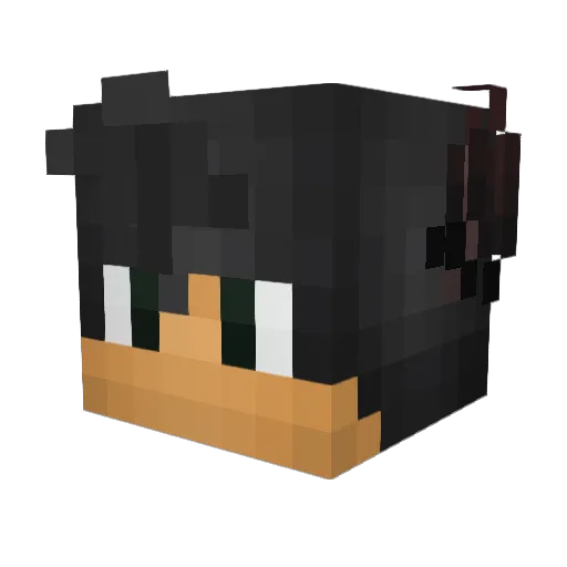 spiritofthebeast Minecraft avatar head, 3D render