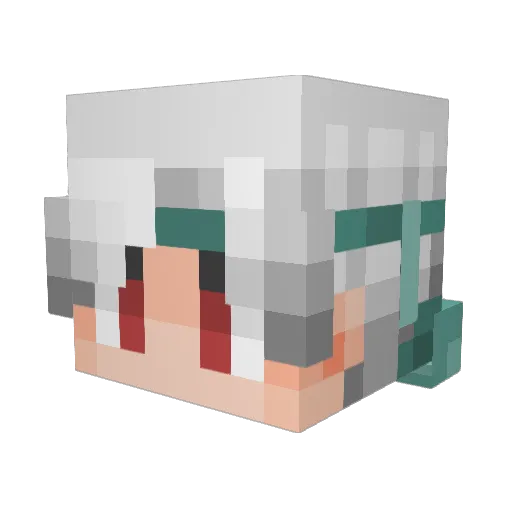 spise1 Minecraft avatar head, 3D render