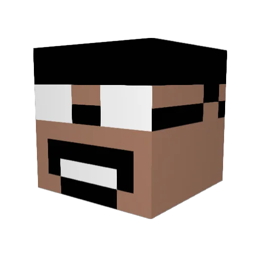 spisey Minecraft avatar head, 3D render