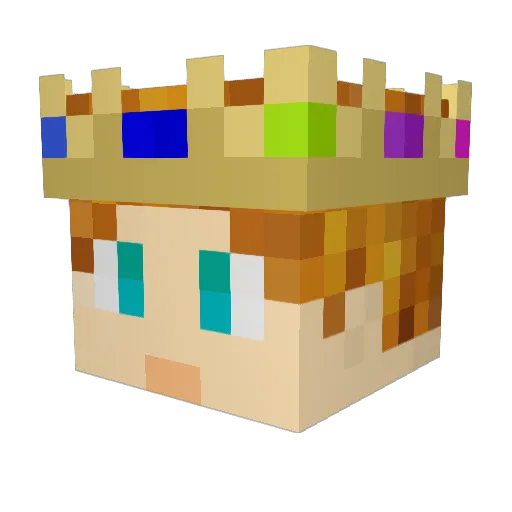 spitfirenero Minecraft avatar head, 3D render