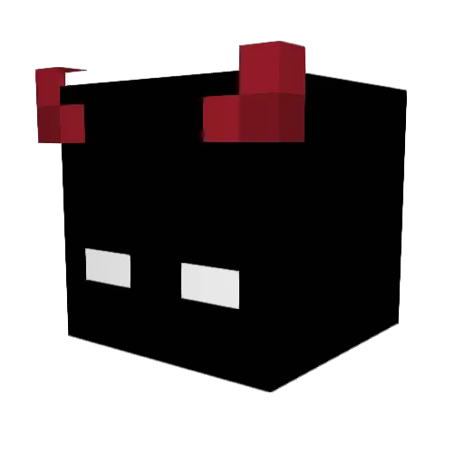 spitflow Minecraft avatar head, 3D render