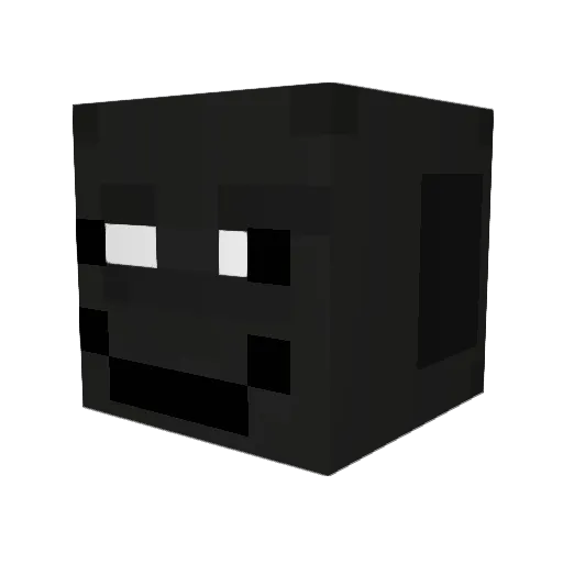 spitzoidz Minecraft avatar head, 3D render