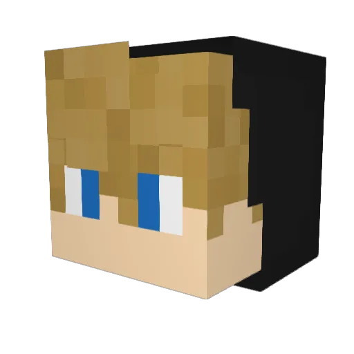 spizly Minecraft avatar head, 3D render