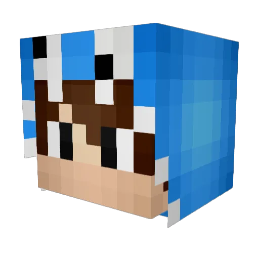 spkki Minecraft avatar head, 3D render