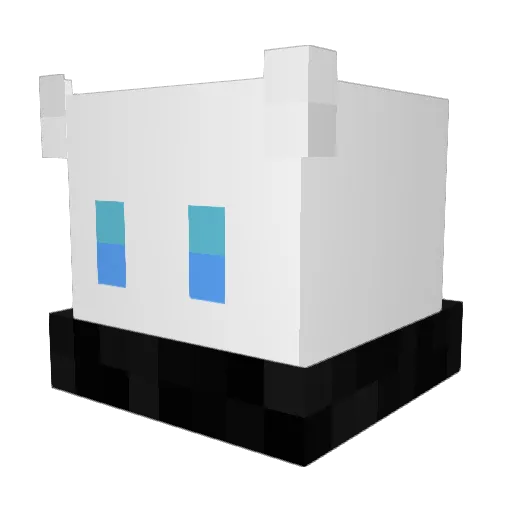 spl00sh Minecraft avatar head, 3D render