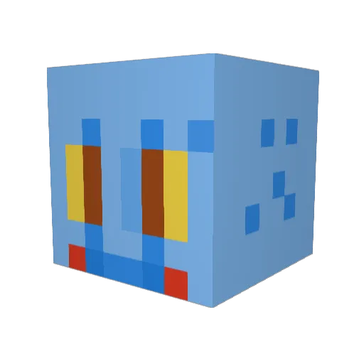 splarmf Minecraft avatar head, 3D render