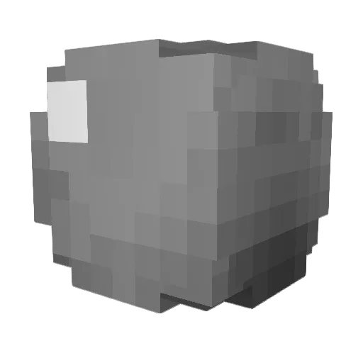 splashM Minecraft avatar head, 3D render