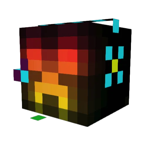 splashndash Minecraft avatar head, 3D render