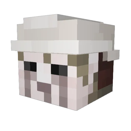 splataxe Minecraft avatar head, 3D render