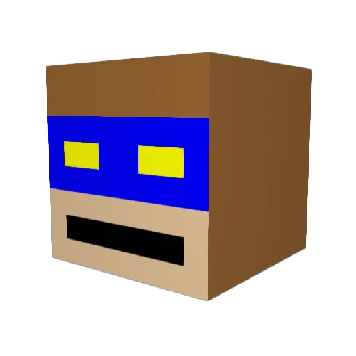 splatcab1 Minecraft avatar head, 3D render