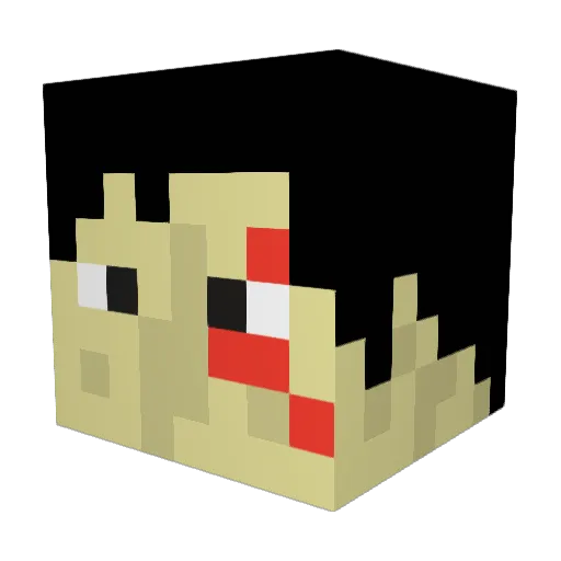 splaydirty Minecraft avatar head, 3D render
