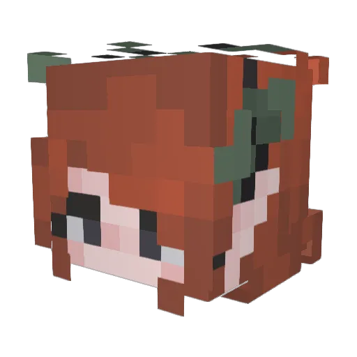 splendorah Minecraft avatar head, 3D render