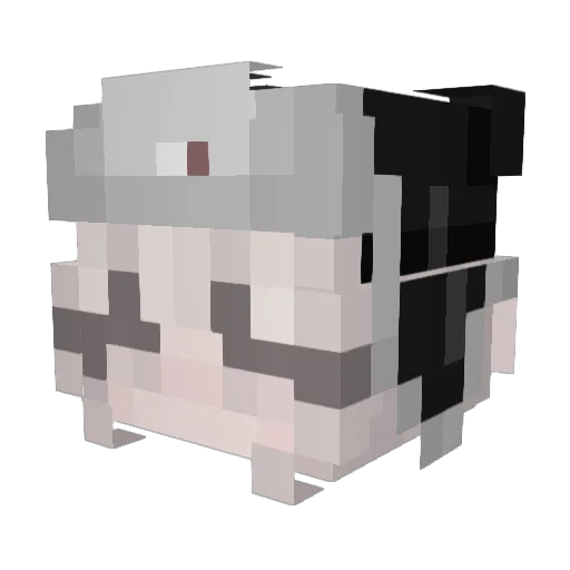 splfey Minecraft avatar head, 3D render
