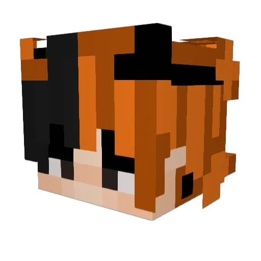 splic200 Minecraft avatar head, 3D render